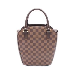 Louis Vuitton Saria Handbag Canvas Leather Damier Brown